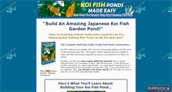 Desktop Screenshot of easy-koi-ponds.com